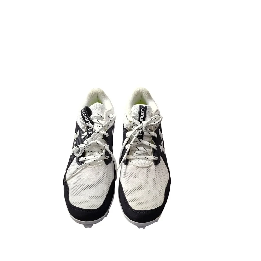 Under Armour Leadoff Low RM Baseball Cleats Mens 9.5 White Black 3023442